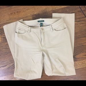 Lauren Khaki Stretch Jeans size 6